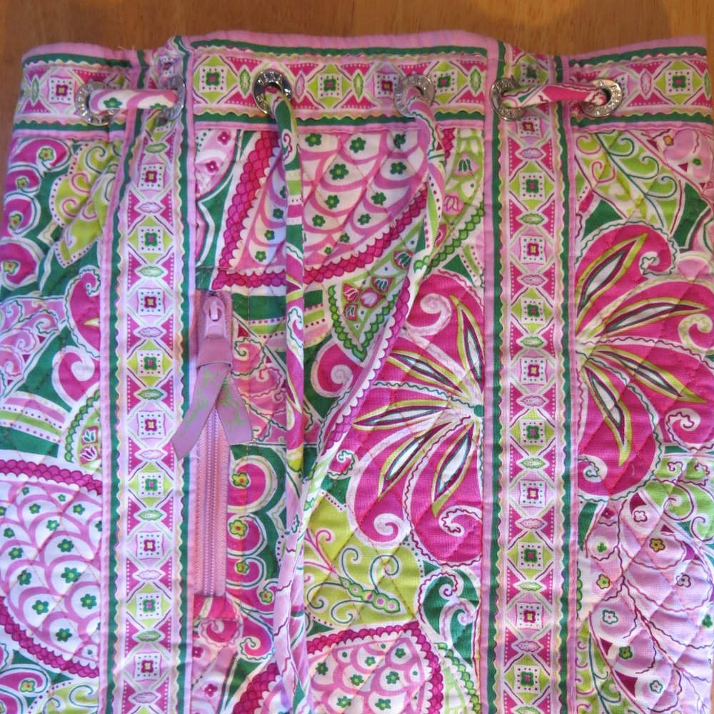Vera Bradley Drawstring Backsack Retired Print Pi… - image 2